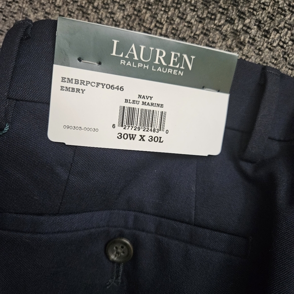 Lauren Ralph Lauren navy blue trousers men's size 30x30 - Picture 6 of 8